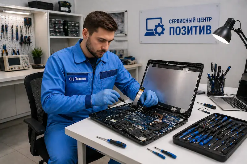 Замена шлейфа матрицы ноутбука в Дзержинском