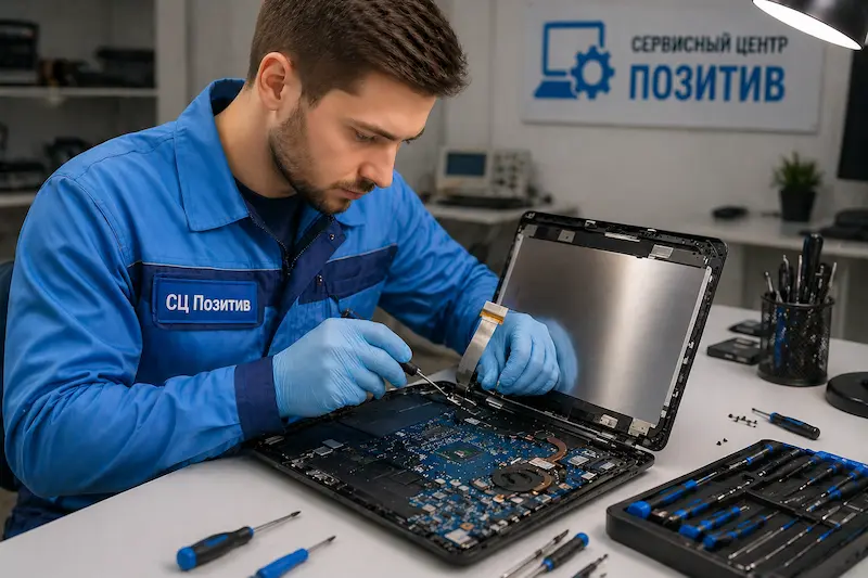 Ремонт шлейфа матрицы ноутбука в Дзержинском