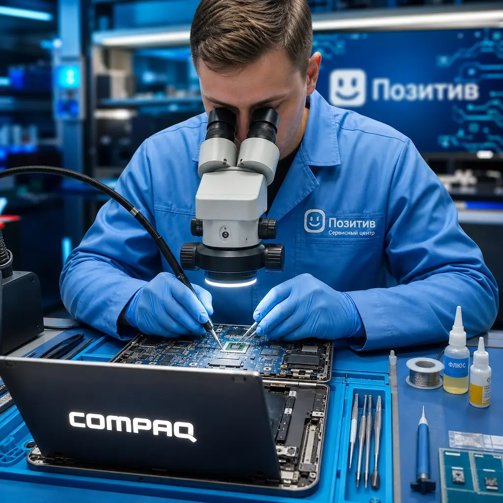 Замена видеокарты ноутбука Compaq в Дзержинском