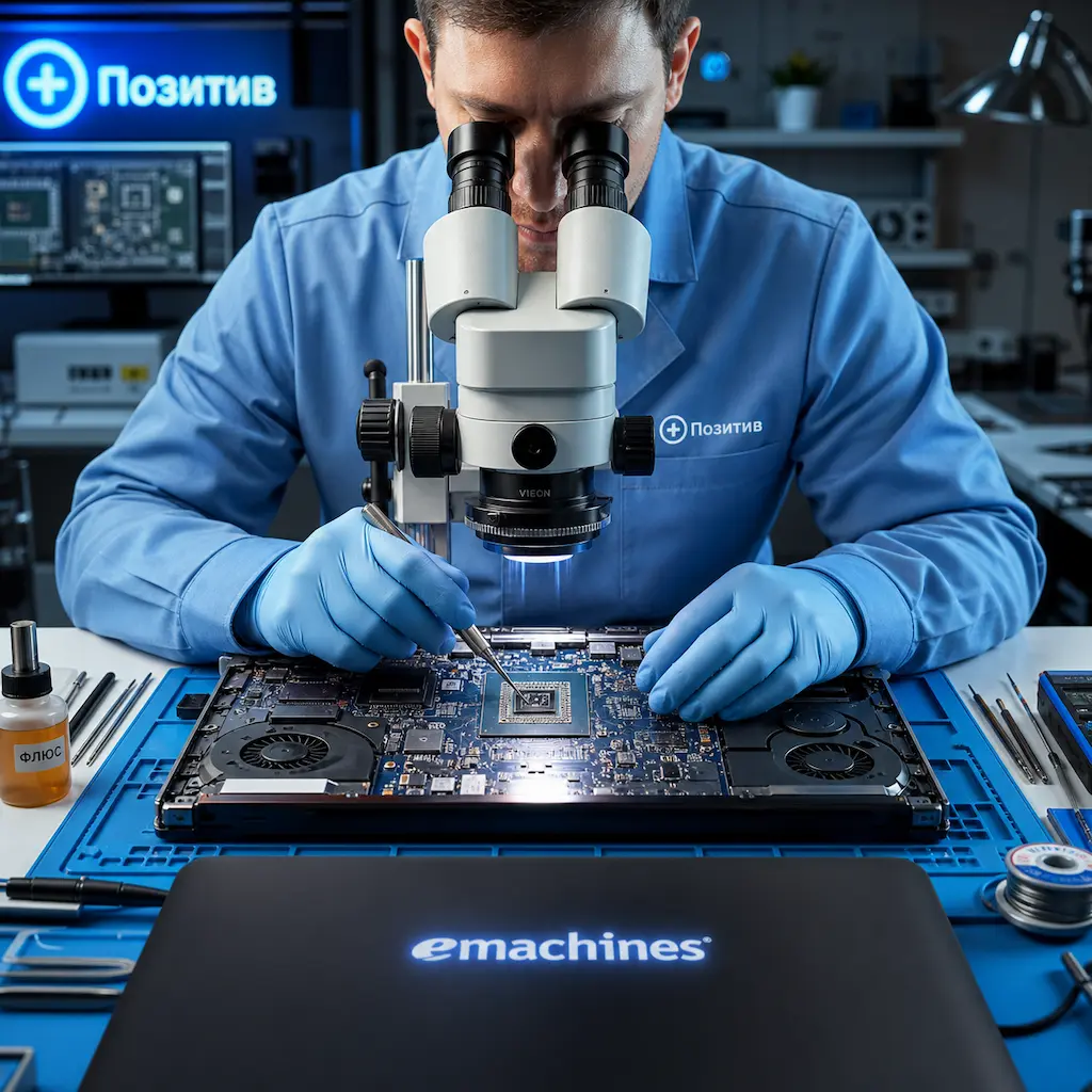Замена видеокарты ноутбука Emachines в Дзержинском
