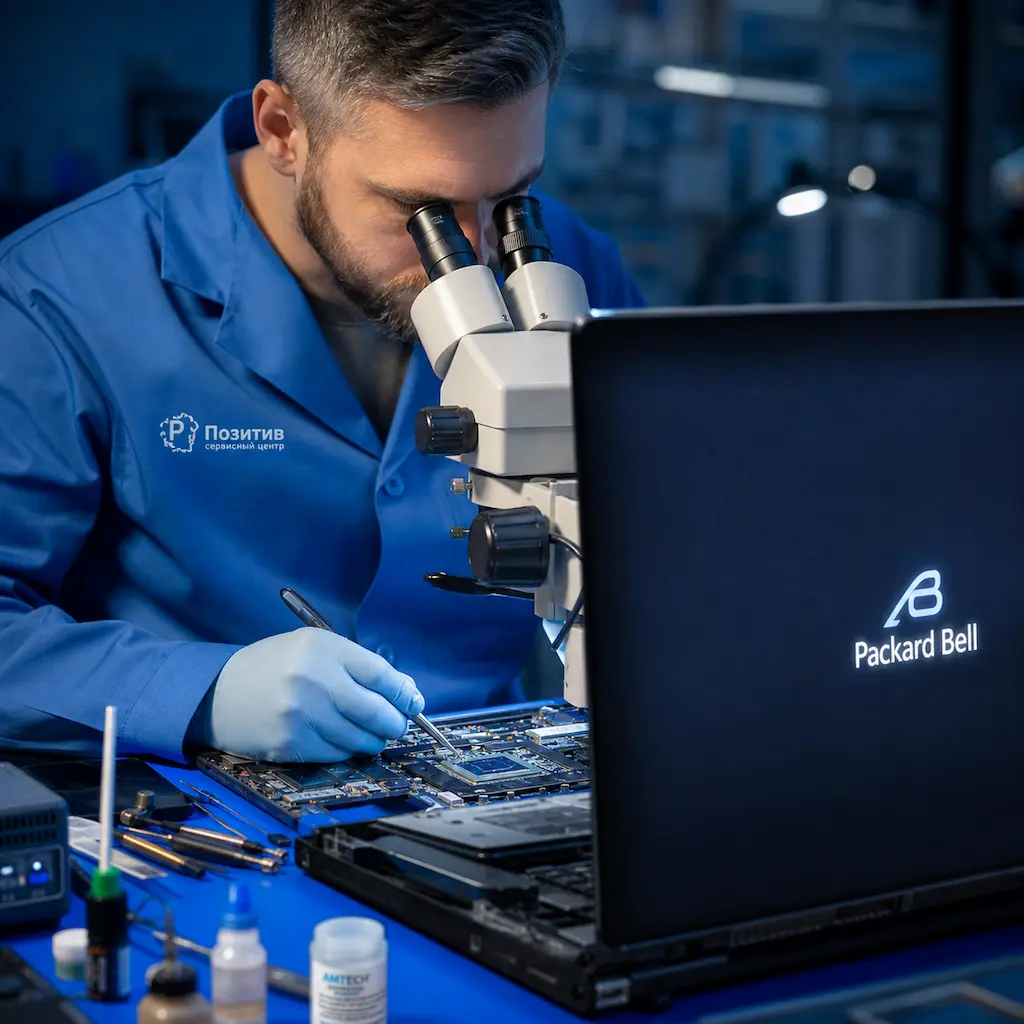 Замена видеокарты ноутбука Packard Bell в Дзержинском