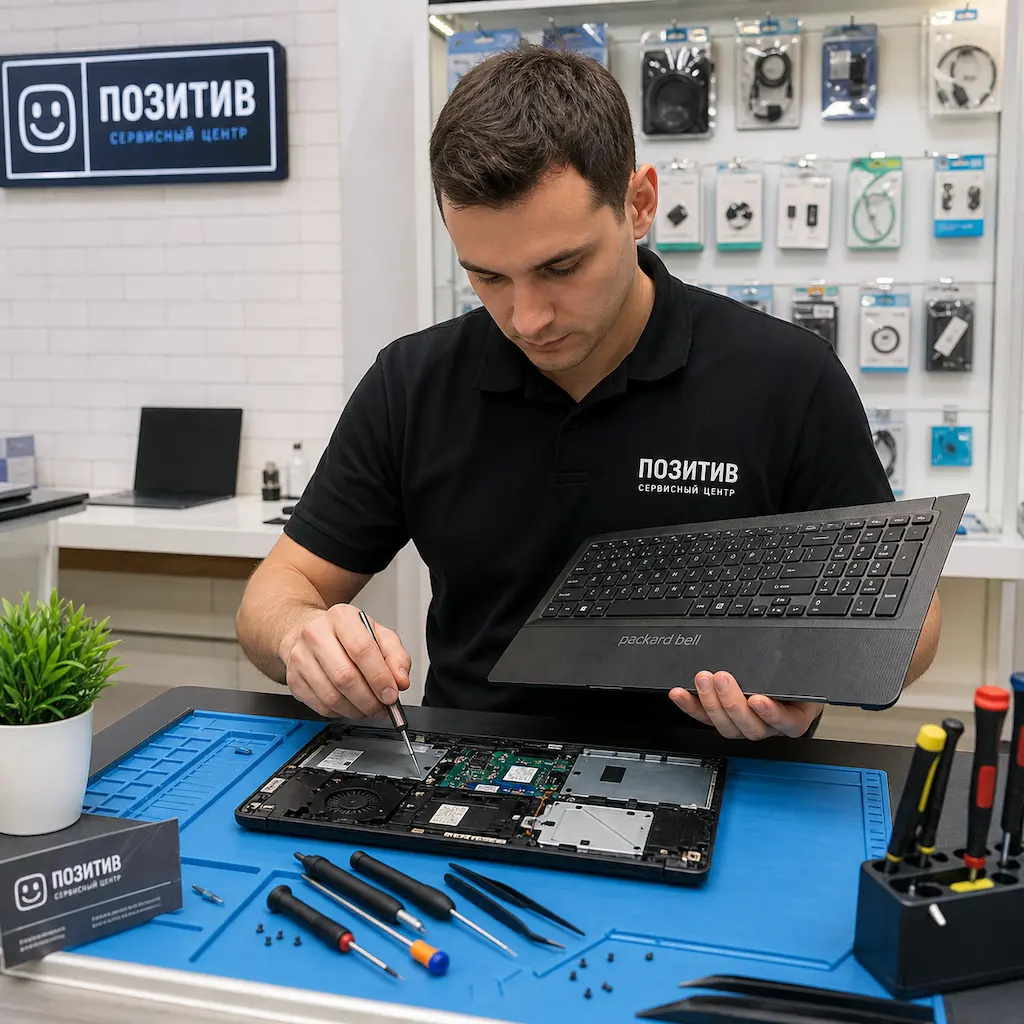 заменить клавиатуру на ноутбуке Packard Bell в Дзержинском
