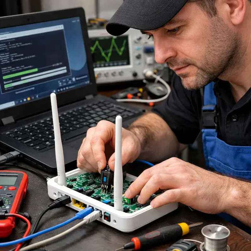 Перепрошивка WiFi роутера в Дзержинском