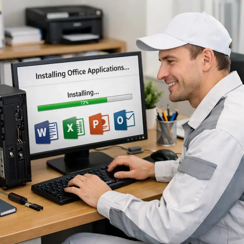 Установка и настройка программ на компьютере в Дзержинском