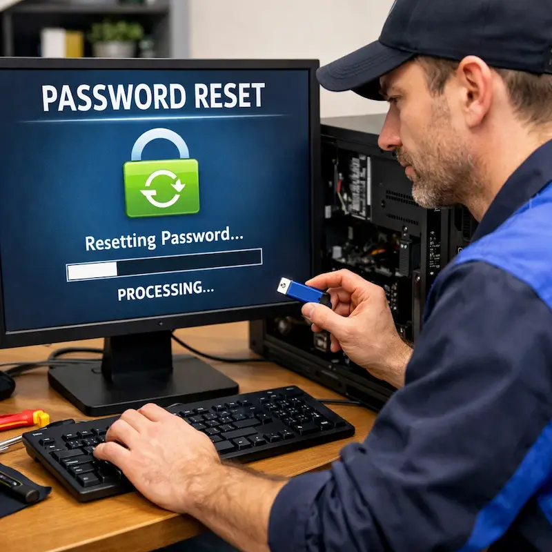 Удаление пароля на компьютере в Дзержинском