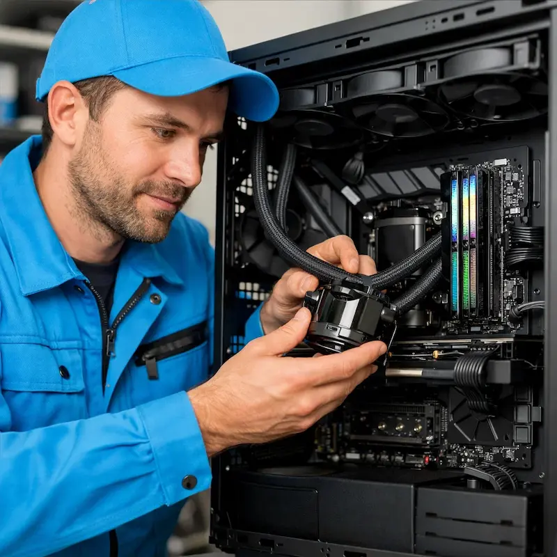 Установка СЖО на ПК в Дзержинском